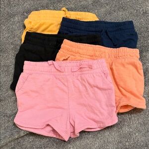 Jumping Beans Kids Shorts Set - Yellow, Pink, Navy, Black, Coral